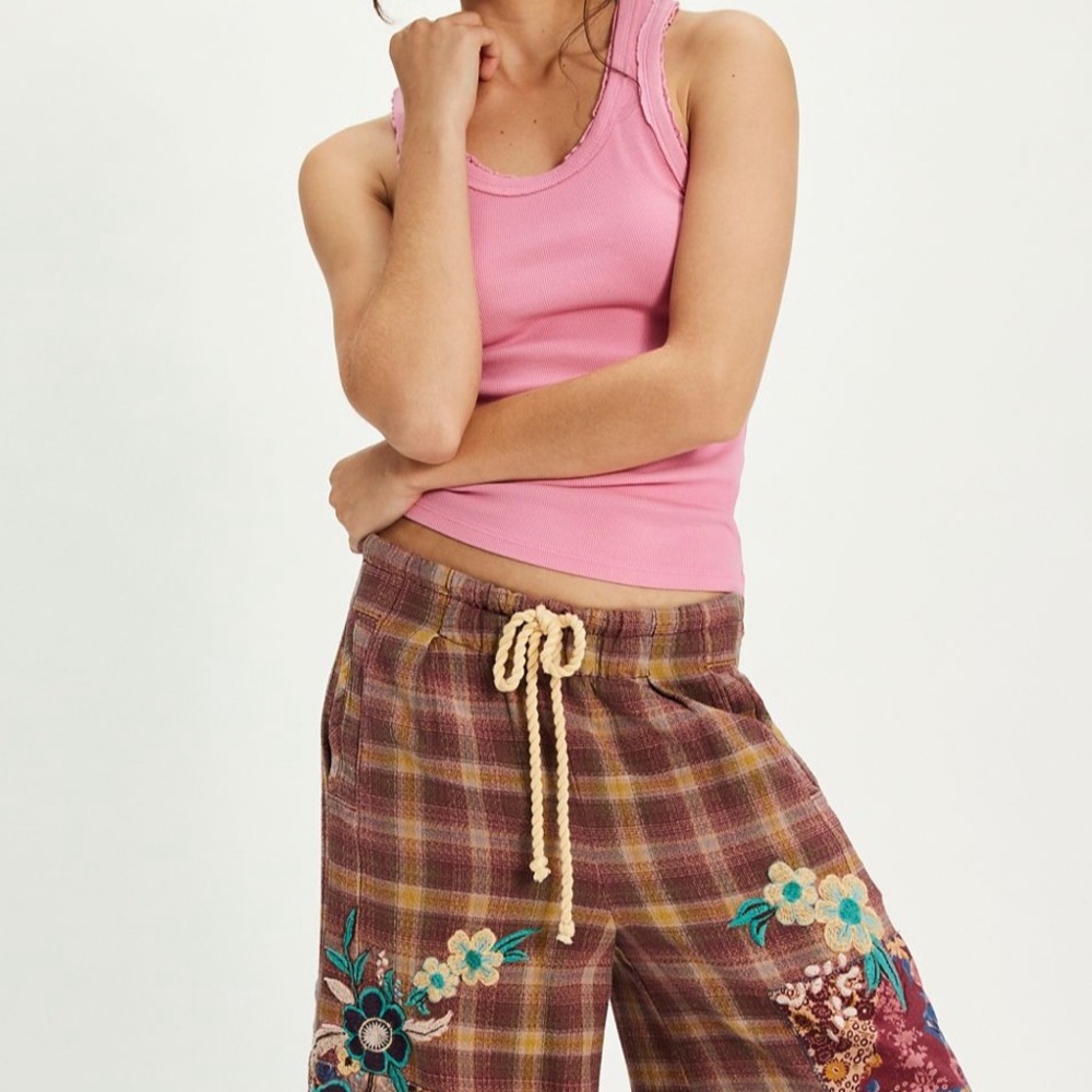NWT Free People Rowan Tank in Pink Carnation